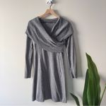 Athleta  organic cotton/wool Sweater Dress long sleeve knit mini stretch cozy EUC Photo 1