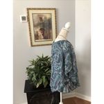 Notations  Women's Top Size Large Short Sleeve Multicolor Scoop Neck Layered Photo 3