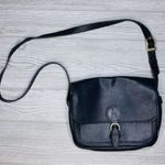 Vintage 70s francois marot Paris black Leather Crossbody Bag Purse handbag acces Photo 2
