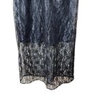 Bloomfield Black Lace Sheer Hem Spaghetti Straps Slip Dress Womens Medium Photo 1