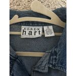 Vintage Keren Hart Quilted Patchwork Denim Jacket Size XL Cotton Fall Cottage Blue Photo 7