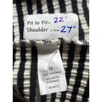 Striped Long Sleeve Top 3X Black White Ribbed Knit Casual Everyday Size undefined Photo 2