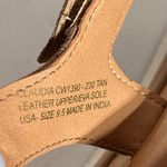 Crevo Claudia Tan Leather Cork Wedge Sandals Women Size 9.5 Photo 5