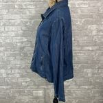 Chico's Chico’s Herringbone Denim Moto Jacket Photo 3