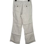 J.Crew  City Fit Linen Mid Rise Waist Straight Leg Pant Pockets Zip 2 Beige Photo 3