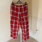 Colsie NWT Women's Red Plaid Flannel Sleep Pants Size L Size L Photo 4