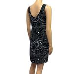 Portocruz Black White Geometric Coverup Sleeveless Mini Dress with Pockets Small Photo 4