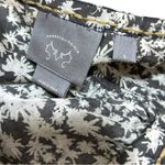 Anthropologie Vanessa Virginia  Gray White Floral Cotton Top - Size Large Photo 6