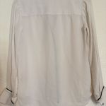 L'Agence Tegan Ivory & Black Silk Blouse Photo 12