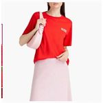 Ganni  Red Logo Graphic T-Shirt Women’s Small Photo 0