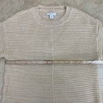 Nine West  Cream Tan Ribbed Sweater Photo 1