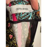 Ostra Brasil Patchwork Halter Maxi Dress – Runs Small (Label M/Fits S) Green Photo 5