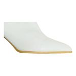 Qupid  White Ankle Boots with Tan Heel Photo 4
