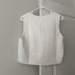 Parke Linen Vest White Medium NWT Photo 5