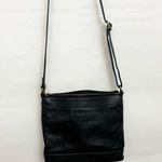 Fossil  Black Leather Crossbody Bag purse Photo 5