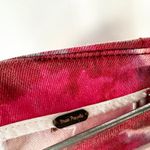 Free People  Size 8 Mini Skirt Denim Red Tie Dye Modern Femme Flamingo‎ Flame 335 Photo 8