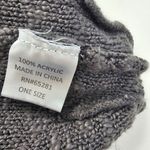 mix no. 6  Ombre Black Dark Gray Long Woven Beanie Photo 2
