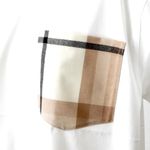 Burberry NWT  Oversized Checked Twill Trimmed Organic Cotton T-Shirt Size XS Photo 7