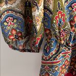 Jones New York  Size L Multicolor Paisley Blouse Photo 4