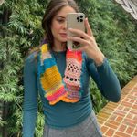 Free People Beautiful knit colorful scarf Photo 1