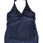 Athleta  Tara Halter Top Tankini Swimsuit Navy Blue Women's‎ 32B/C 964871 Photo 0