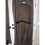 Cathy Daniels Women's Large Brown Tunic & Pants, 2PC Set, Ornamental Clasps Photo 1