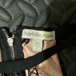 Charlotte Russe  lace nude and black bodycon dress XS Photo 3