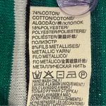 Anthropologie Suncoo Paris Pull Portland Striped Sweater Shimmer Green White Small Coastal New Photo 8