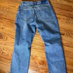 Abercrombie & Fitch  Dad High Rise Distressed Blue Jeans Curve Love Photo 7