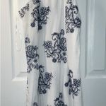 BCX  Ivory Dress with Navy Floral Design Photo 3
