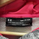 Under Armour Hoodie Women's S Gray Hot Pink Loose Fitted Coldgear Storm Big Logo Photo 2