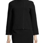 Armani Collezioni  STRETCH RIBBED ASYMMETRICAL ZIP JACKET Size 10 Photo 0