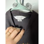 Vintage Cambridge Dry Goods Mock Neck Black Winter Heart Long Sleeve Shirt MED Photo 3