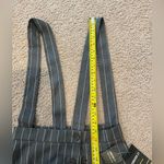 Forever 21 Junior Grey/White Pinstripe Suspender A-line skirt Photo 6