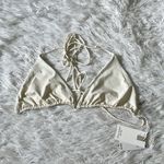 Good American NEW GSW0150 MATTE TINY TIES TRIANGLE IN IVORY001 size XXXL Photo 4