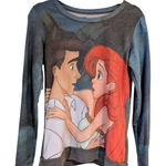 Disney  The Little Mermaid Ariel Prince Eric Sweatshirt Pullover Women's Size S Photo 0