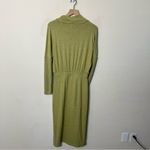 Anthropologie  Daily Practice Drapey Slouchy Sweater Midi Dress Moss Green Size S Photo 4