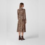 WHISTLE ANIMAL PRINT ESME DRESS SIZE 10 Brown Photo 15