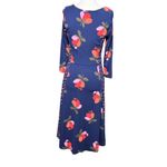 Boden Womens Size 4 Floral Fit & Flare Dress Blue Pink Red Long Sleeve Size M Photo 3
