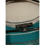 Signature Studio  Striped Shark Tooth Scoop Neck 3/4 Sleeve Top Size 2X Photo 4