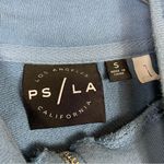 PacSun PS/LA Blue Horizontal Striped Cropped Sporty Pullover Sweatshirt Photo 2