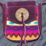 Boho Southwestern Style Crossbody Bag Z19 Purple Photo 2