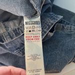 Missguided Denim Long Sleeve Shorts Belted Romper Women’s Size 4 Photo 7