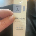 Agnes & Dora Flounce Pencil Skirt Black NWT L 0284 Photo 2