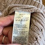 Old Navy  Tan Basket Weave Cotton Acrylic Crewneck Sweater Photo 5