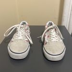 Vans Old Skool Strawberries π True White Canvas Leather Lace-Up Sneakers $79 VGUC Wmn 5 Rare HTF Photo 3