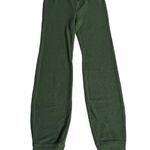 Madewell Brushed Waffle Knit Pajama Pants Forest Green Size XXSmall Photo 8