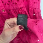 Anthropologie  Tallulah Pink Eyelet Puff Sleeve Dress Photo 3