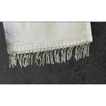 NEW Parker & Rowe White Capri Jeans Pull On Elastic Waist Rhinestone Fringe XL Photo 4