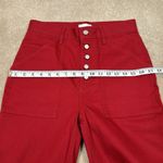 Wilfred Free Aritzia Red Denim Button Fly High Waisted Belen Women Jeans Size 6 Photo 9
